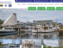 Tablet Screenshot of dockstreetmarina.com